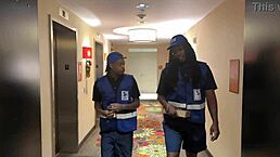 Muscular Black Lesbian Licks Wet Pussy