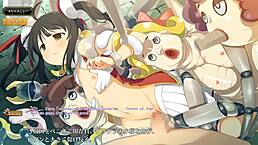 Evenicle scene 18 with subtitle in hentai anime style