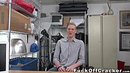 Watch this cute guy get his ass pounded by a massive black cock!