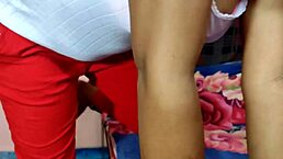 Indian stepsister teases with shaved pussy in Hindi roleplay