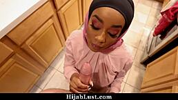 gorgeous hijab lady banged hard doggystyle!