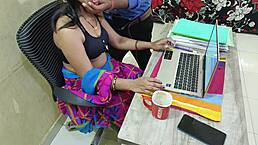 Hot Indian Madam Banged by Office Boy with Hindi Audio! 🔥