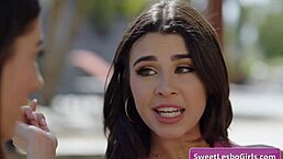 Sexy hot lesbian teen 18+s kylie rocket theodora day kiss tender and enjoy sex on the sofa