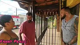 Fomos Alugar Uma Casa E Tive Que Dar Gostoso Para Os Donos Enquanto O Meu Marido Chupa A Minha Buceta