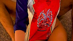 indian housewife gets creampied during romantic bed banging, hindi audio included