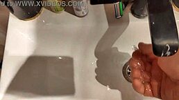 young busty stepsister moans during mutual masturbation and fingering