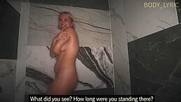 I spied on my stepsister in the shower and then fucked her real hard