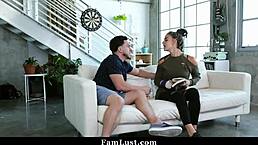 Hot Step Sis Satisfies Step Brother with Intense Cock Play