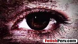 a sexy babe with tattoos gets punished as a nasty slut in rough BDSM bondage receiving blowjobs and cumshots in the garage