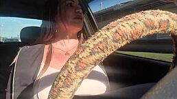 I Drivin With Moanin Bianca Naldy In Public