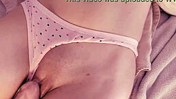 stepdad, rub my wet shaved pussy and cum in panties