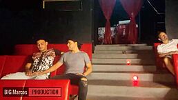 Two Guys Suck Big Cock In Cinema