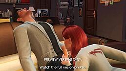 How would you feel if I fucked your godmother in this 3D hentai preview?