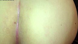 wife explores intimate moments with hairy pussy and queefing