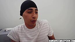 Milf Catches Young Guy With Dirty Panties