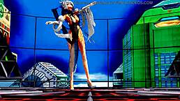 why is this beautiful half-naked whore dancing with her naked pussy in cute hentai anime?