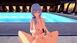 Hana and Tsuki Uzaki in intense pov sex?