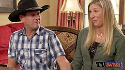 horny southern couple starts with oral foreplay in the garden