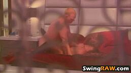 Actual footage of the red room in the Playboy Mansion