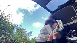 Yo, we got so horny outdoors. Couldn't even afford a hotel!