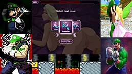 luigi mistakes amandafox for princess peach, saving her with sound