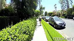 Hot Legal Age Teen 18+Ager Halle Von Uses Her Throat