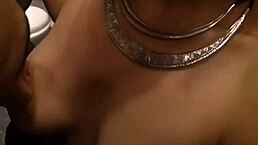 Titted brunette met a guy and got fucked outdoors! 😏