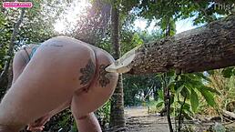 emotional thoughts of shoving log in ass while peeing in woods