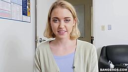 blonde teen 18+ sucks monster black cock!