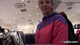 Fantastic czech nympho was tempted in the shopping centre and banged in pov