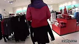Fantastic czech nympho was tempted in the shopping centre and banged in pov