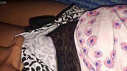 why is this mexican latina in sexy lingerie masturbating her big ass