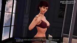 Busty Horny Step Mom Deepthroats Student's Big Cock