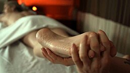 lesbian massage turns steamy with jill kassidy & talulah mae! 🔥