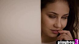 Sophie Limma's Busty Body Poses And Strips, Revealing Perfect Tits And Ass