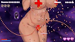 Hey Succubus Chan, ready to strip that black nun waifu in hentai game ep 2?