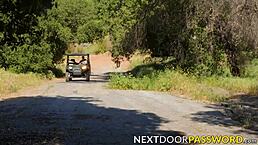 wanna see this hunk ride raw after outdoor blowjob?