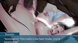 this japanese milf in hentai gets creampied by a monster cock, eng sub