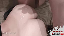 hot rough sex in doggy and huge cumshot on my ass