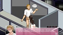 Hentai game husband watches wife with big cock on balcony part 3