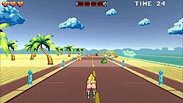 I played roller babe hentai game with public creampie and 69 at the beach