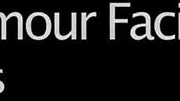 Hot hottie gets cumshot on her face gulping all the love juice 😍