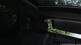 teen guitar player bangs a stranger in wild outdoor action