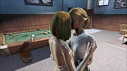 Lesbian fun with a Fallout 4 theme in anime porn
