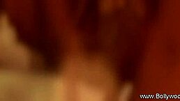 indian brunette performs erotic striptease, teasing with nude dancing and clothes ripping