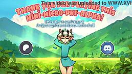 Horny Nature Young Female Orc Dominates Lucky Boy in Wild Face-Sitting Game