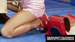 Blonde cuties in smut puppet compilation suck hard cocks