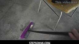 Hey, my milf stepmom Quinn Waters sucked my huge cock after I did chores