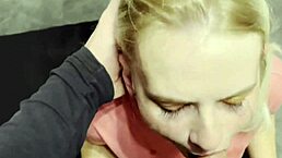 Kristy Performs Rough Deepthroat Blowjob in First Scene