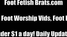 Does Ashley worship Cherry's French feet? Yes, with sucking!